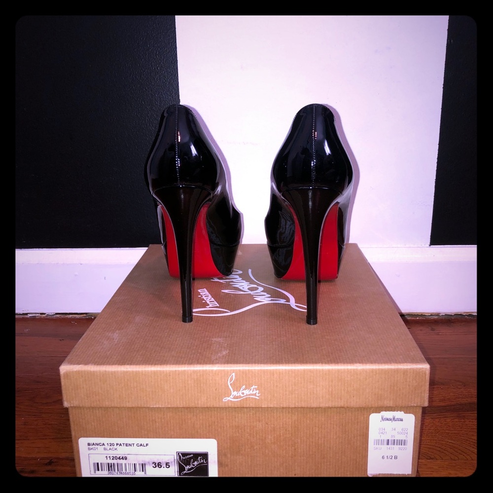 Christian Louboutin Black Bianca Patent